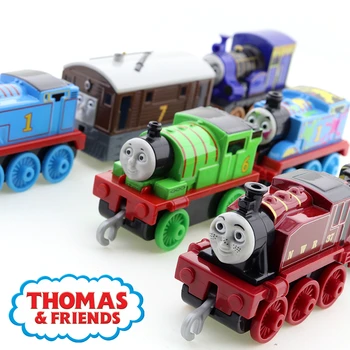 Thomas Ve Arkadaşları Alaşım Tren Hıro Kaptan Den 1/43 Metal Döküm Manyetik Lokomotif Erkek çocuk oyuncakları Noel doğum günü hediyesi