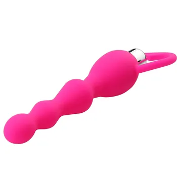 Titreşimli Anal Plug prostat masajı Yumuşak Anal Boncuk Vibratör Seks çiftler için oyuncaklar Butt Plug Silikon Yetişkin Ürünleri