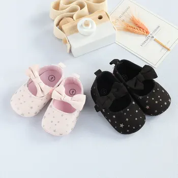 Toddler Kız Beşik Ayakkabı Yenidoğan Bebek Kız Erkek İlmek Yumuşak Taban Nokta Baskı rahat ayakkabılar Bebek Ayakkabıları Kız Bebek Ayakkabıları