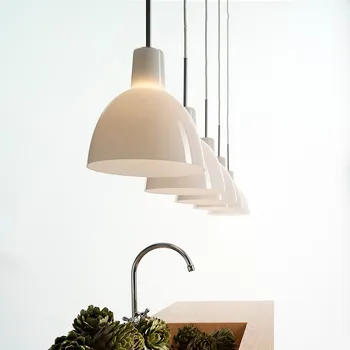 Toldbod kolye lamba Yemek Odası Sütlü cam aydınlatma armatürü Danimarka tasarımcı Oturma Odası Yatak Odası Başucu Bar beyaz mutfak ışığı