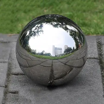 Topselling 304 Paslanmaz Çelik İçi Boş Top Dikişsiz Ayna Topu Küre Ev Dekoratif Toplar