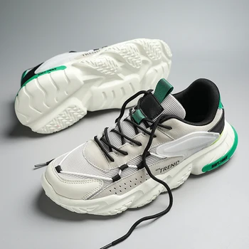 Trend Tüm Maç Ayakkabı Erkek koşu ayakkabıları Erkekler için Nefes Tıknaz Ayakkabı Erkekler Marka Baba Ayakkabı dış mekan teli Seyahat Yürüyüş Ayakkabısı