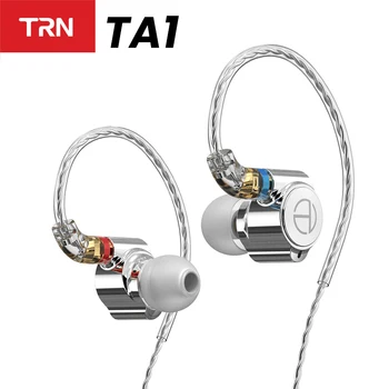 TRN TA1 Kulaklık 1 Knowles BA + 1DD Hibrid Kulak Monitörü Kulaklık MMCX Konnektörü ile