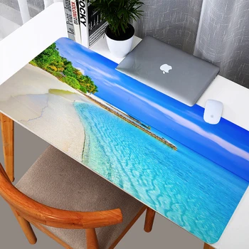 Tropikal Plaj Palmiye Büyük boy DIY mousepad oyun mouse pad XL oyun özelleştirilmiş kişiselleştirilmiş fare ve klavye matı