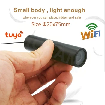 Tuya Mini Wifi Mermi 1080p P2P Onvif CCTV Uzaktan Gözetim Bisiklet Kask Kamera İki yönlü Ses TF Kart Depolama Hoparlör MİKROFON