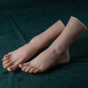 Tüm Kemik Boyutu 34 Kadın Silikon Ayak Manken Simüle İskelet Kemik Ayak Ayak Bileği Çorap ayakkabı teşhir standı ve Koleksiyon
