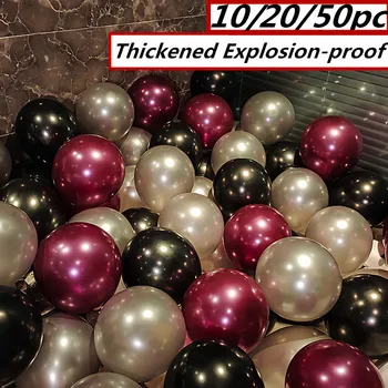 Ucuz 20/50 adet Lateks balon Kemerleri Kalınlaşmış Patlamaya dayanıklı 10 İnç Balon Düğün Odası Doğum Günü Partisi Ev Dekor Aksesuarları