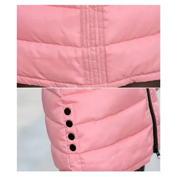 UHYTGF Yeni Aşağı pamuklu ceket Kadın Kış sıcak tutan kaban Bayan Moda kore tarzı ceket Büyük boy Kalınlaşmak Palto Kadın kapüşonlu parka X399