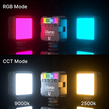 Ulanzi VL49 RGB LED dolgu ışığı Mini taşınabilir çok Fonksiyonlu 2500K-9000K cep kamera dolgu ışığı canlı Fotoğraf aydınlatma