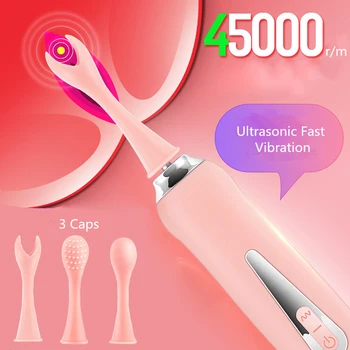 Ultrasonik Yüksek Frekanslı Hızlı Çığlık Orgazm G Noktası Klitoris Stimülatörü Tease Meme Klitoris Masajı Seks Oyuncakları Kadınlar için AV Sopa