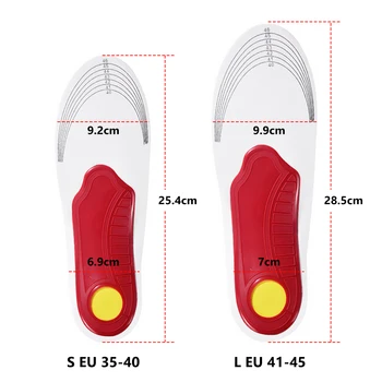 UPAKME Premium Ortez Jel Yüksek Kemer Yeni Destek Tabanlık Jel Ped 3D Kemer Desteği Düz Ayak Kadınlar / Erkekler İçin Ortopedik Ayak Ağrısı