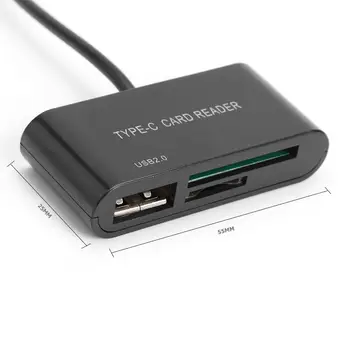 USB 3.1 USB-C Tip C USB 2.0 Hub TF Hafıza kart okuyucu OTG Adaptör Telefon için Klasik Renkler ve Basit Dayanıklı Tasarım