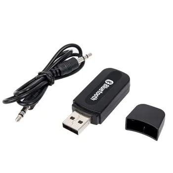 USB BluEtooth Kablosuz Araba Müzik Ses Bluetooth Alıcısı Adaptörü Aux 3.5 mm Kulaklık Alıcısı