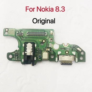 USB şarj portu Jack dock konektör esnek kablo İçin Mikrofon Kurulu İle Nokia 8.3 USB şarj portu Bağlayıcı Flex