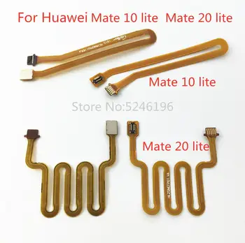 Uygun Huawei mate 10 Lite için mate 20 Lite konektörü ana düğme ile parmak izi dokunmatik kimlik sensörü yumuşak kablo