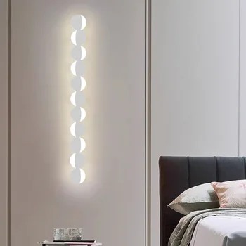 Uzun Şerit Duvar Lambaları Modern Minimalist Küresel Yeni Led Yatak Odası Başucu Lambası Oturma Odası kanepe ışığı Basit Loft dekor lambası