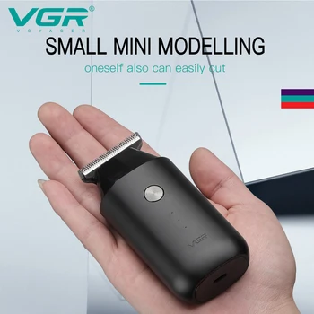 VGR Kesme Bıçağı USB Akülü Elektrikli Seyahat Mini Şekillendirici Düzeltici erkek Sakal Düzeltici erkek Tek Bıçak Saç Kesme Makinesi V-932