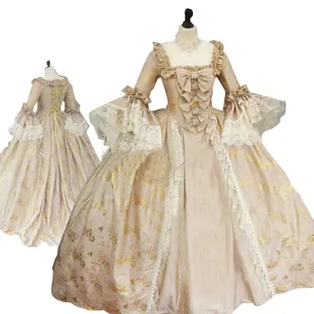 Victoria Fantezi Elbise Ortaçağ Kraliçe Elbise Tudor Barok Elbise Klasik Vintage Gotik Lolita Southern Belle Elbise Balo