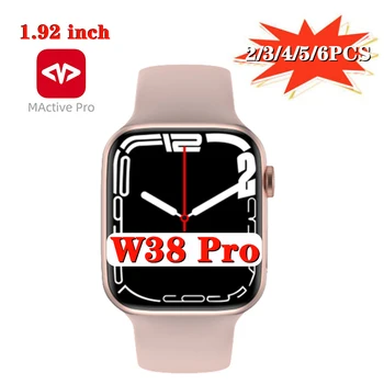 W38 Pro akıllı saat VIP 2/3/4/5/6 ADET 1.95 inç BÜYÜK Watch8 Kadın Erkek Kablosuz şarj akıllı saat