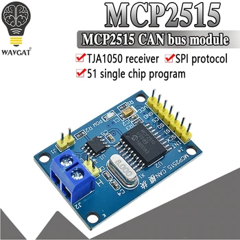 WAVGAT MCP2515 CAN veri yolu modülü Kurulu TJA1050 Alıcı SPI 51 MCU ARM Denetleyici YENİ