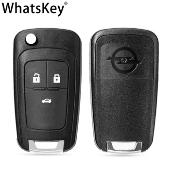 WhatsKey 2 Düğmeler Katlanır Araba Anahtarı Kabuk Uzaktan Çevirme Anahtarlık Durumda Opel Vauxhall Astra H Insignia J Vectra C Corsa D Zafira G