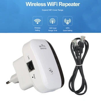 WiFi Kablosuz Tekrarlayıcı WiFi Genişletici 300Mbps Wi fi Amplifikatör Sinyal Güçlendirici Ağ Amplifikatör Desteği WPS AP Fonksiyonu Tekrarlayıcı