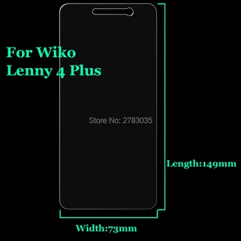 Wiko için Lenny4 / Lenny 4 Artı 9 H Sertlik 2.5 D Ultra ince Sertleştirilmiş Temperli Cam ekran koruyucu film Koruyun