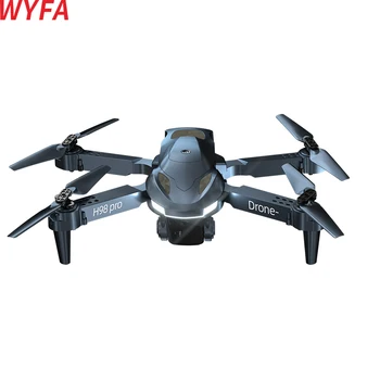 WYFA Drone H98 Quadcopter Pro 4K WİFİ FPV Drones İle Geniş Açı HD Kamera Yükseklik Tutun RC Katlanabilir Hediye Oyuncak Kutusu Paketi İle