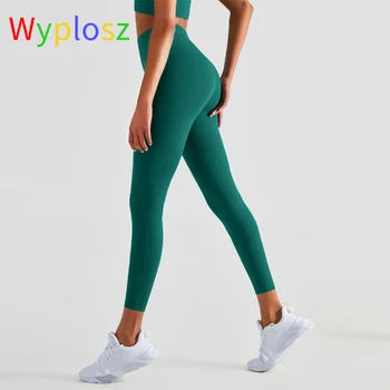 Wyplose Kadın Spor Pantolon Yoga Tayt Atletik Spor Koşu Çıplak Yumuşak Yüksek Bel Hafif Nefes Spor Yüksek Elastikiyet