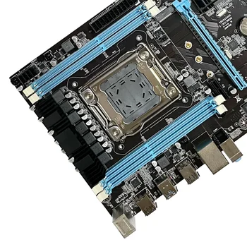 X79 Anakart + E5 2630 V2 CPU + DDR3 4G RECC RAM + Fan + SATA Kablosu + Anahtarı Kablosu + Bölme + Braketi LGA2011 M. 2 NVME Gigabit LAN