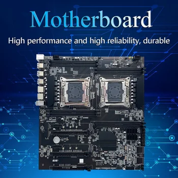 X99 Çift Soket E-ATX LGA2011 - 3 Çift CPU DDR4 ECC RAM Yuvası Anakart İle E5-2620 V3 CPU + Termal Ped + SATA Kablosu + Çerçeve