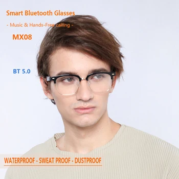 Xiaomi akıllı Bluetooth gözlük 5.0 Erkekler Kadınlar İçin Su Geçirmez Akıllı çağrı kulaklık Anti-mavi ışık müzik IP67 kablosuz güneş Gözlüğü