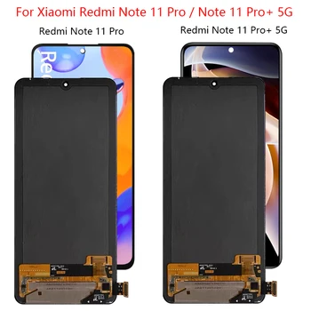 Xiaomi Redmi için Not 11 Pro+ 5G LCD 21091116UG Dokunmatik Ekran Digitizer Meclisi İle xiaomi Redmi Not 11 Pro LCD 2201116TG
