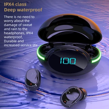 Y80 kablosuz bluetooth kulaklık IPX4 Su Geçirmez Kulaklıklar Kulak Dokunmatik Kontrol Kulaklık Spor HiFi Stereo Kulaklık XİAOMİ