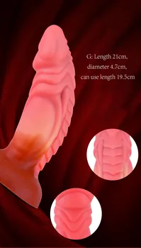 Yapay penis Anal Plug Silikon Esnek Seks Oyuncak Kadın Erkek Alevler Renk Alien Fantezi Yapay Penis Yetişkin Seks Proeuct yapay penis anal yetişkin