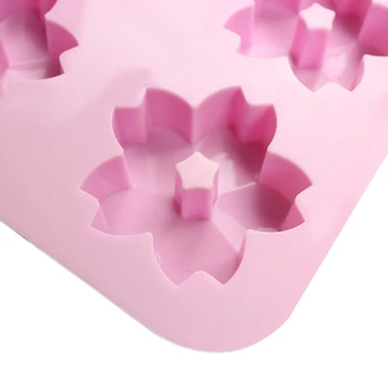 Yapışmaz Kiraz Çiçek Kar Tanesi Şekli Silikon pişirme kalıpları Çikolata Fondan Çerez Pasta Kalıp El Yapımı Sabun Formları