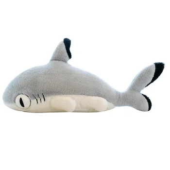 Yaratıcı Köpekbalığı Kedi Peluş Oyuncak Dev Yumuşak Sevimli Rahatlatıcı Bebek çocuk Büyük Uyku Bacaklar Doğum Günü Hediyesi 59 inç 150 cm DY10092