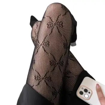 Yay Düğüm Beyaz Çorap kadın İnce Kesit JK Japon Sevimli Dantel Çorap Lolita Kawaii Siyah Külotlu Çorap Bahar ve Yaz