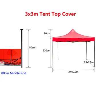 Yedek Oxford Kamp Çadırı Gölgelik Tente Üst Kapak Kamp plaj çadırı Çerçeve Güneş Geçirmez Tarp Açık Havada Kamp Aksesuarları