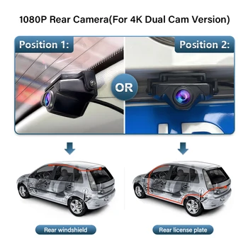 Yeni! Araba dvr'ı 4k 2160p Video Kaydedici Tak ve çalıştır Dash kamera Kamera HD Gece görüş Toyota RAV4 2022, DashCam Kablosuz