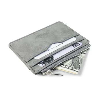 Yeni Basit Mini Erkek deri cüzdan Para Cebi İle Küçük Kredi kart tutucu İnce erkek Çanta Banka Kartları İçin KİMLİK Kartı Durumda