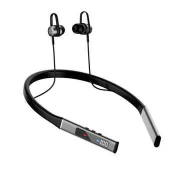 Yeni Bluetooth 5.1 kablosuz kulaklıklar Manyetik Boyun Bandı Kulaklık TWS Spor Koşu Kulaklık Mikrofon Desteği TF Kart ile