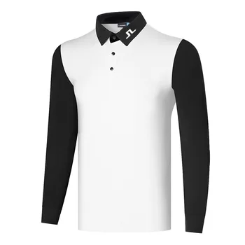 Yeni Golf giyim Erkekler Golf uzun kollu tişört Bahar sonbahar açık eğlence spor erkek Golf POLO GÖMLEK