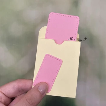 Yeni Kapalı zarf cep çerçeve DIY Zanaat Metal Kesme Die Karalama Defteri Kabartmalı Kağıt Kartı Albümü Zanaat Şablon şablon Kalıpları