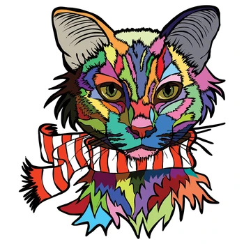 Yeni Kedi ahşap yapbozlar Yetişkinler İçin Çocuk Ahşap DIY El Sanatları Hayvan Şekilli noel hediyesi Ahşap yap-boz Cehennem Zorluk