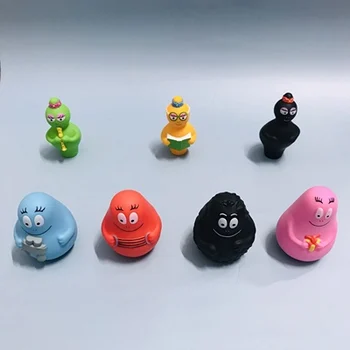 Yeni marka Çocuk Les Barbapapa Mini Oyuncak Kız Doğum Günü Hediyesi renkli jingpin