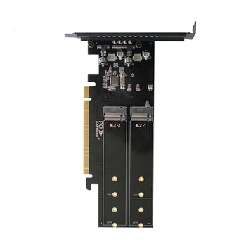 Yeni Pcıe M2 Adaptör Kartı Pcıe X16 4 Port M2 NVME M Anahtar SSD Dönüştürücü M. 2 PCI Express X16 Adaptörü RAID Genişletme Kartı