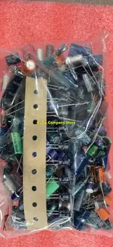 Yeni Polarize elektrolitik kondansatör Paketi Onarım Parçaları Kaynaklı Karışık Kapasitörler Rastgele Karışık Paketlenmiş 410g