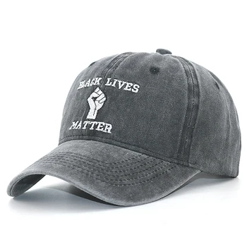 Yeni siyah lives matter spor beyzbol şapkası nakış özel %100 % pamuk yıkanmış sıkıntılı moda baba şapka hip hop snapback