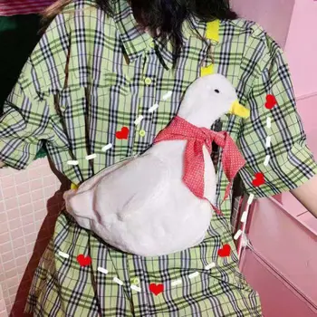 Yeni Sıcak Çocuk Kız Ördek Peluş Çanta Karikatür Hayvanlar Şekil Crossbody Çanta omuz askılı postacı çantaları Yeni Güzel Ördek Çanta Hediyeler